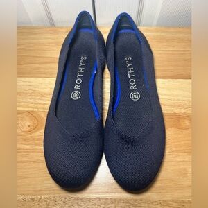 Rothy’s Navy Blue Round Toe Flats Size 9